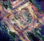 Space labyrinth. 1998. Cool batique, mix.techn.