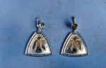 Earrings. 1996. Silver, gold, zitrin, fianites.