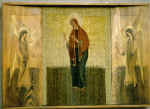 Tapestry "Country image". 1993. Wool, painted wood.