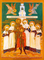 The Royal Martyrs Icon.. 11080. Wood, levkas, egg tempera., Transfiguration church (Ekaterinburg) 