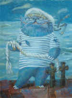 "The Sailor", oil upon the canvas cardboard, 30x20, 2000