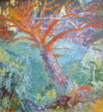 "The Paintree", oil upon the cardboard, 50x40, 1997