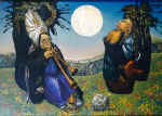 "Best song". 1996. Canvas, oil.