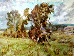  "Wind". 2001. Canvas. Oil .
